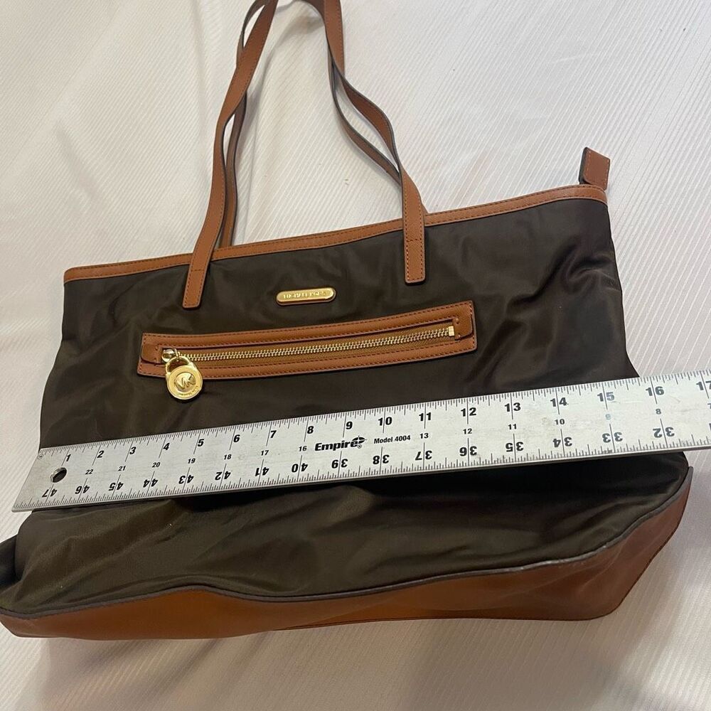 Michael Kors Brown Nylon Kempton Tote Purse - Picture 5 of 10